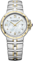 Raymond Weil Parsifal Biały/Stal w odcieniu złota Ø30 mm 5180-STP-00995