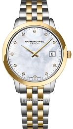 Raymond Weil Toccata Biały/Stal w odcieniu złota Ø34 mm 5385-STP-97081