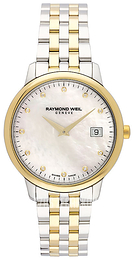 Raymond Weil Toccata Biały/Stal w odcieniu złota Ø34 mm 5388-STP-97081
