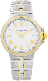 Raymond Weil Parsifal Biały/Stal w odcieniu złota Ø41 mm 5580-STP-00308