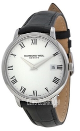 Raymond Weil Raymond Toccata Biały/Skóra Ø42 mm 5588-STC-00300