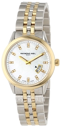 Raymond Weil Freelancer Biały/Stal w odcieniu złota Ø29 mm 5670-STP-97091