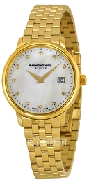 Raymond Weil Raymond Toccata Biały/Stal w odcieniu złota Ø29 mm 5988-P-97081