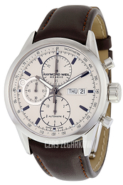 Raymond Weil Freelancer Kremowy/Skóra Ø42 mm 7730-STC-65112