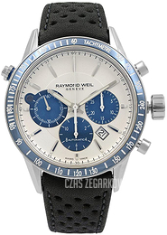 Raymond Weil Freelancer Biały/Skóra Ø43.5 mm 7740-SC3-65521