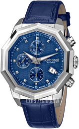 Roberto Cavalli by Franck Muller Rc-86 Niebieski/Skóra Ø43 mm RV1G079L0021