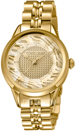 Roberto Cavalli by Franck Muller Dress Żółte złoto/Stal w odcieniu złota Ø36 mm RV1L063M0221