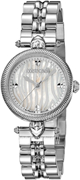 Roberto Cavalli by Franck Muller Dress Biały/Stal Ø28 mm RV1L071M0051