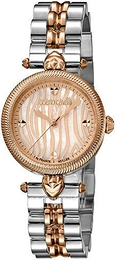 Roberto Cavalli by Franck Muller Frank Muller Biały/Stal w kolorze różowego złota RV1L071M0121