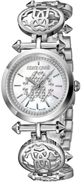 Roberto Cavalli by Franck Muller Dress Biały/Stal Ø28 mm RV1L091M0011