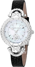 Roberto Cavalli by Franck Muller Classic Biały/Skóra Ø32 mm RV1L165L0011