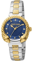 Roberto Cavalli by Franck Muller Classic Niebieski/Pozlacana Ø32 mm RV1L190M0071