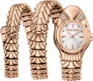 Roberto Cavalli by Franck Muller Aion Time Srebrny/Stal w kolorze różowego złota RV2L042M0041