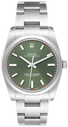 Rolex Oyster Perpetual 34 Zielony/Stal Ø34 mm 114200-0021