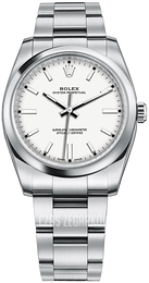 Rolex Oyster Perpetual 34 Biały/Stal Ø34 mm 114200-0024