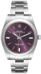 Rolex Perpetual 39 Purpurowy/Stal Ø39 mm 114300-0002
