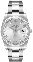 Rolex Perpetual Date Srebrny/Stal Ø34 mm 115234-0012