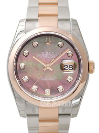 Rolex Datejust Two Tone Wielokolorowy/18 karatowe różowe złoto Ø36 mm 116201-0079