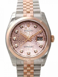 Rolex Datejust Two Tone Różowe złoto/18 karatowe różowe złoto Ø36 mm 116201-0062