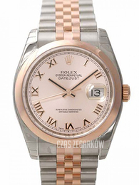 Rolex Datejust Two Tone Różowe złoto/18 karatowe różowe złoto Ø36 mm 116201-0070