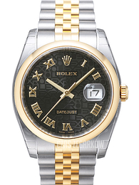 Rolex Datejust 36 Czarny/Stal Ø36 mm 116203-0172