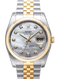 Rolex Datejust 36 Biały/Stal Ø36 mm 116203-0170