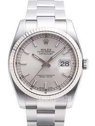 Rolex Datejust Steel Srebrny/Stal Ø36 mm 116234-0093