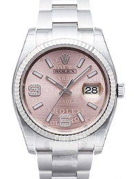Rolex Datejust Steel Różowy/Stal Ø36 mm 116234-0144