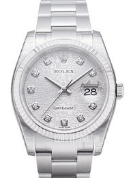 Rolex Datejust Steel Srebrny/Stal Ø36 mm 116234-0135