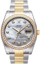 Rolex Datejust 36 Biały/Stal Ø36 mm 116243-0027