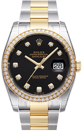 Rolex Datejust 36 Czarny/Stal Ø36 mm 116243-0025