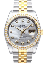 Rolex Datejust 36 Biały/Stal Ø36 mm 116243-0018