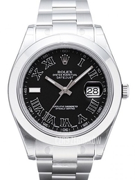 Rolex Datejust II Czarny/Stal Ø41 mm 116300/7