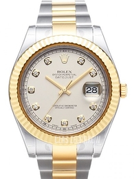 Rolex Datejust II Szampański/18 karatowe żółte złoto Ø41 mm 116333/10