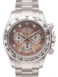 Rolex Daytona Brązowy/18 karatowe białe złoto Ø40 mm 116509-0044