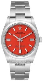 Rolex Oyster Perpetual 36 Czerwony/Stal Ø36 mm 126000-0007