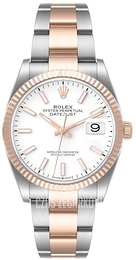 Rolex Datejust 36 Biały/18 karatowe różowe złoto Ø36 mm 126231-0018