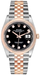 Rolex Datejust 36 Czarny/18 karatowe różowe złoto Ø36 mm 126231-0019