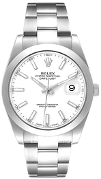 Rolex Datejust 41 Biały/Stal Ø41 mm 126300-0005