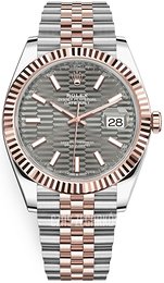 Rolex Datejust 41 Szary/18 karatowe różowe złoto Ø41 mm 126331-0020