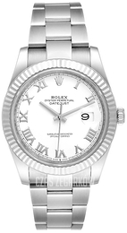 Rolex Datejust 41 Biały/Stal Ø41 mm 126334-0023