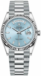 Rolex Day-Date 36 Niebieski/Platyna Ø36 mm 128236-0009