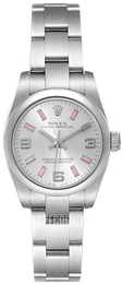 Rolex Lady Oyster Perpetual Srebrny/Stal Ø26 mm 176200/1