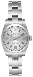 Rolex Lady Oyster Perpetual Srebrny/Stal Ø26 mm 176200/2