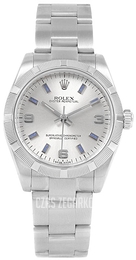 Rolex Oyster Perpetual Midsize Srebrny/Stal Ø31 mm 177210/2
