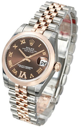 Rolex Datejust 31 Brązowy/Stal Ø31 mm 178241-0070