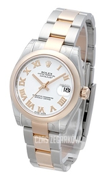 Rolex Datejust 31 Biały/Stal Ø31 mm 178241-0068