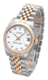 Rolex Datejust 31 Biały/Stal Ø31 mm 178241-0048