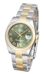 Rolex Datejust 31 Zielony/Stal Ø31 mm 178243-0076