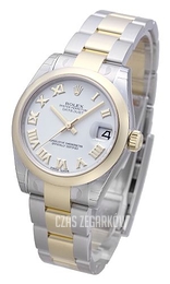 Rolex Datejust 31 Biały/Stal Ø31 mm 178243-0066